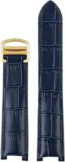 [HFZCSIMR] Leather Watch Strap Fit For Cartier For Pasha Series Special Concave Watchband Men Women Black Brown 21x15m 20x12mm 18x10mm