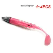 1~4PCS Shad with 9cm15g11cm 25g Jig Head Super Soft Vinyl Paddle Tails for Seaba