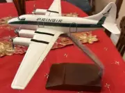 Prinair Airlines: DH-114 Heron, Hand made Mahogany Wood model NIB Ready to Ship