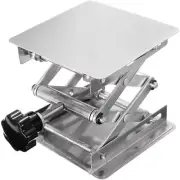 New 6" x 6" Adjustable Lift Table Stainless Steel Lab Jack Stand Height 75-260mm