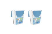 2x Cocomelon Plastic Shampoo Rinser Kids Child Shower Bathing Cup w Handle Blue