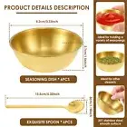 Dipping Bowls Set of 6 Stainless Steel Dip Bowls Rustproof Tapas Bowls Set QAOHD