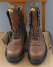 NIB Men's Wolverine DuraShock Fusion 8 Inch Birch Waterproof Boots Size 8 EEE