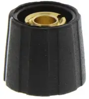 Sifam COLLET POTENTIOMETER KNOBS 15.5x14.3mm 10Pcs 6.35mm Shaft, Grey/Black