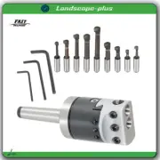 9PCS 1/2" New Shank Boring Bar Sets Boring Head 2"(7/8-20) With MT2 Shank 3/8-16