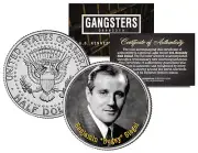 BENJAMIN BUGSY SIEGEL Jewish Gangster JFK Kennedy Half Dollar US Colorized Coin
