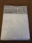 NEW RARE IKEA LYDIA CIRKEL B BECKER M BACHE WHITE CURTAINS 1 PAIR 57X118"