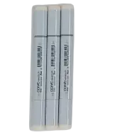 Copic Sketch E50 Egg Shell Pk of 3 Markers with Medium Broad & Super Brush ends