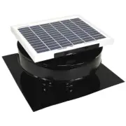 Roof Solar Powered Attic Fan Air Ventilation Mounted Exhaust Vent 5 Watt Black