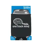 One Track Mind Trains - Funny Novelty Stubby Holder With Base