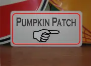 Pumpkin Patch arrow Metal Sign