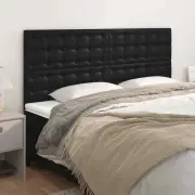 vidaXL Headboards 4 pcs Black 80 cm Faux Leather STP