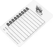 Healeved Acrylic Eyelash Display Tray Durable Grafting Eyelash Holder Board with Smooth Surface for Extensions Storage and Display for Makeup Enthusiasts