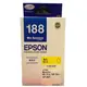 EPSON C13T188450 黃色 188 墨水匣 T188450 WF-7111 WF-7611 WF-3621