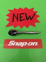 snap-on tools 1/4" drive ratchet new T72 chrome handle USA made