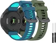Muovrto Replacement Watch Band for Garmin Forerunner 965/955,22mm Silicone Strap
