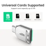 Card Reader USB-C to Micro SD TF Card OTG Adapter for Laptop Desktop Computer