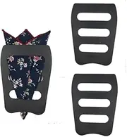 [Luckyvestir] Pocket Squares Holder, Accessories for Men Square Scarf, Suits, Tuxedos,Vests and Dinner Jackets, 3 Pack, One Size