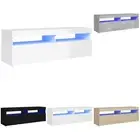1/2x TV Cabinet with LED Lights Stand Rack Storage Multi Colours/Sizes vidaXL