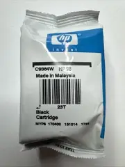 HP 98 Black Ink Cartridge Inkjet Printer Cartridge NEW Genuine Sealed C9364W