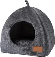 Pet Cave Bed, Warm Cat Shelter, Removable Cat Bed for Indoor Outdoor, Weatherproof Cat House, Pet Tent Cave Bed for Cats/Small Dogs