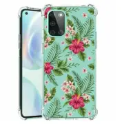 (Hibiscus Bouquet)ShockProof TPU phone case cover(Clear)for Oneplus Nord N10 5G