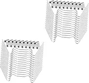 Cabilock 100 Sets Greenhouse Accessories Glass Pane Fixing Clips Greenhouse Glass w Clips Stainless Steel