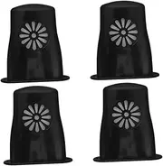Abaodam 4pcs Sound Hole Humidifier for Acoustic Guitar Ukulele Violin and Mandolin Prevents Cracking Maintains Humidity Essential Guitar Accessory