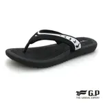 【GP】輕量花紋果凍夾腳拖鞋(G9077W)黑色/黑桃 G.P