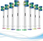 FHADAY Replacement Toothbrush Heads for Oral B Braun, Professional Electric Toothbrush Heads, Precision Clean Brush Heads Refill Compatible with Oral-B 7000/Pro 1000/9600/ 5000/3000/8000 (8 Packs)