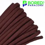 Chocolate Brown - 50 FT - 550 Paracord Rope 7 strand Parachute Cord