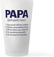 CafePress Papa Noun Definition Pint Glass, 16 oz. Drinking Glass