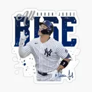 NY Yankees, All Rise, Aaron Judge, Vinyl 3" Die Cut Sticker