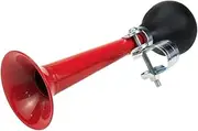 AUTUT Red Bicycle Bike Retro Metal Air Horn Bugle Rubber Bulb