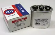 American-Made HVAC Oval Motor Run Dual Capacitor. 25+3 MFD UF 370 Volts