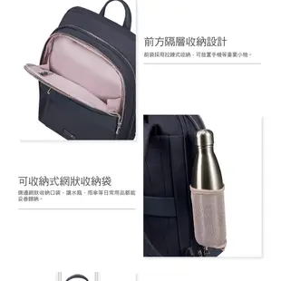 Samsonite新秀麗 筆電後背包/電腦包/雙肩包15.6吋ZALIA 3.0女用商務環保(黑/深藍)