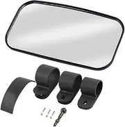 GLEAVI Rearview Mirror Set for Utv Atv Side View and Back Mirror Modification Kit with Wide Convex Rotatable Ball Joint Easy Fit for Tubes