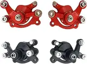 Front Rear Disc Brake Caliper Pads Fit For 43cc 47cc 49cc Moto Kids ATV Q moto Dirt Pocket Bike Gas Scooter(Red-1 Pair)