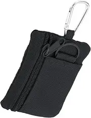 [Générique] Credit Card Holder Wallet, Portable Cards Organizer, 12/9/2 inches, Small Zipper Pocket Case, Slim Travel Wallets, Blocking Leather Design for Holidays and Gift Giving, Multicoloured, Black