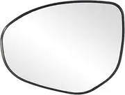 Fit System 88238 Driver Side Non-Heated Mirror Glass w/Backing Plate, Mazda 2, Mazda 3, 5 1/8" x 6 3/4" x 7 1/8" (w/o Blind Spot)