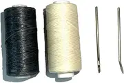Becho Special Needle for Professional Stitcher Sewing Awl Leather Craft Making,Stitcher Repair Accessory Tool Kit with 2 R Waxed Thread for Leather Sail,Heavy Canvas and More