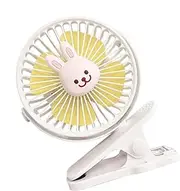 Stroller Clip Fan - Electric Children's Outdoor Fan | Built-in Energy-Saving Battery Ventilation Tool for Cribs, Bedsides, Car Seats, and Student Beds