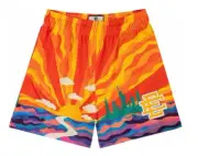 Eric Emanuel EE NYC Sunset Yellow Mesh Shorts Brand New Size XL IN HAND