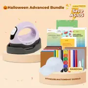 [Ultimate Premium Bundle]LOKLiK Mini3 Heat Press+HTV&Sublimation Bundle(PUFF HTV *8+Multicolor HTV*10+Sumblimation Paper*25+Transfer paper*10+PTFE Teflon Sheet+Heat Press Mat+Cap Blank*1+Weeding Tools≥A＄125)