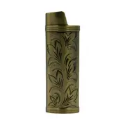 Bronze Metal Lighter Case Cover Holder Sleeve Pouch For BIC Large Lighter J26