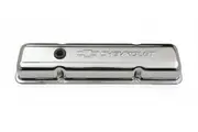Proform Stamped Valve Covers Short Style with Baffle Chrome Small Block Chev