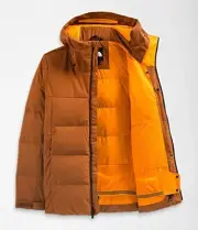 The North Face Corefire Puffer Jacket Mens Medium Brown 550-Down Full Zip CLO968