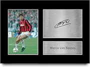 HWC Trading A4 Marco van Basten A C Milan Gifts Printed Signed Autograph Picture for Football Fans and Supporters