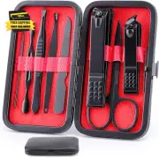 8 PCS Nail Clippers, Premium Manicure Set for Women & Men, Stainless Steel Faci