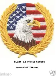 USA EAGLE FLAG PATCH - FLG24